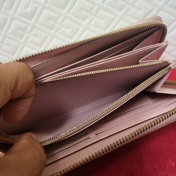 Louis Vuitton Damier Azur Zippy Long Wallet Pink..Authentic!! - Picture 13 of 16